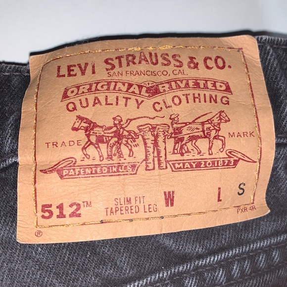 Vintage Levi’s Washed Out Black 512 Slim Fit Tapered Leg Size 7S - Picture 2 of 8